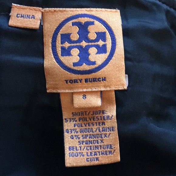 Tory Burch 8 black lined excellent cond dry clean - Picture 2 of 6